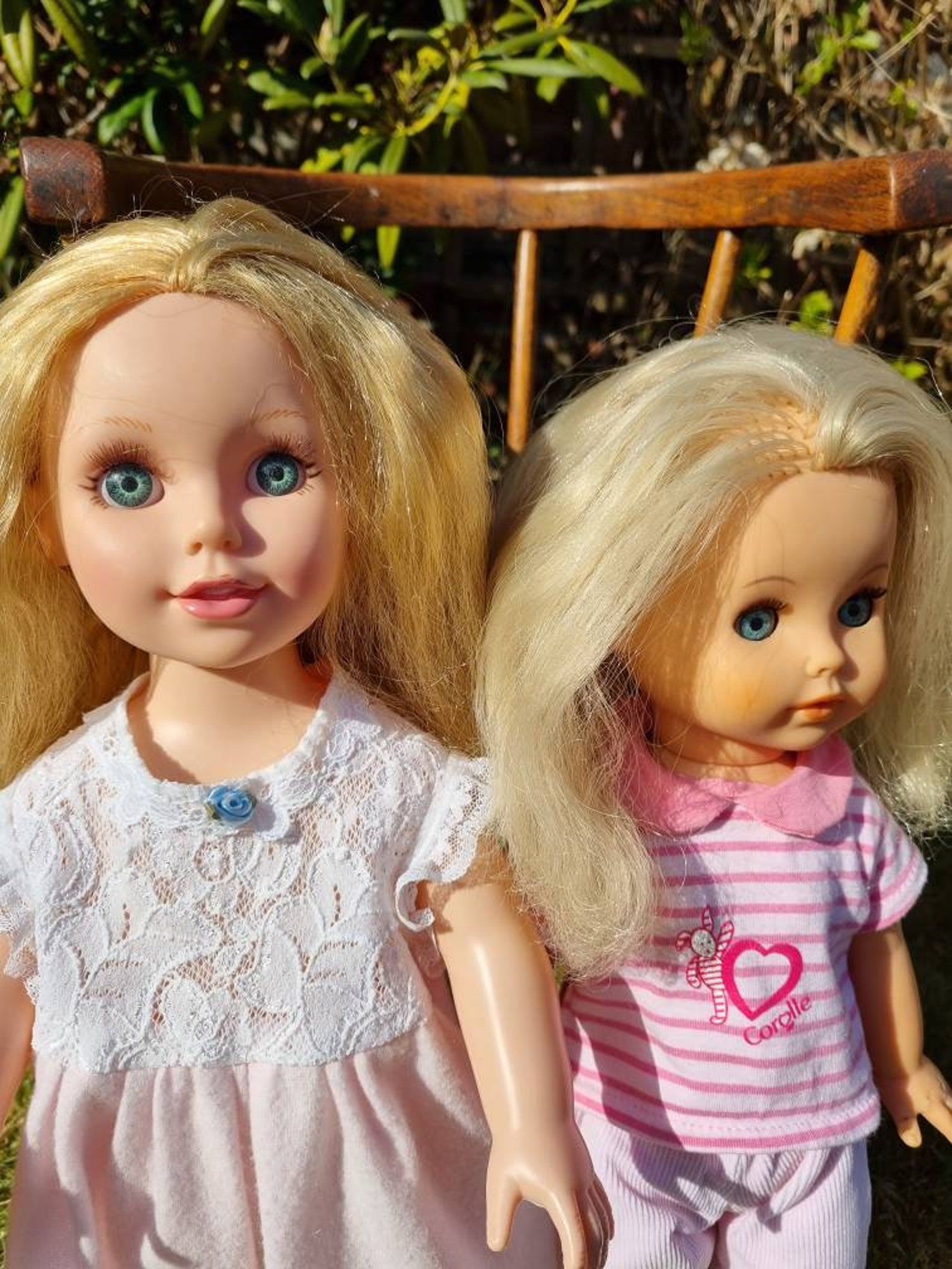 2x vintage hard plastic type dolls 1960s 1970s cute outfits. Etsy