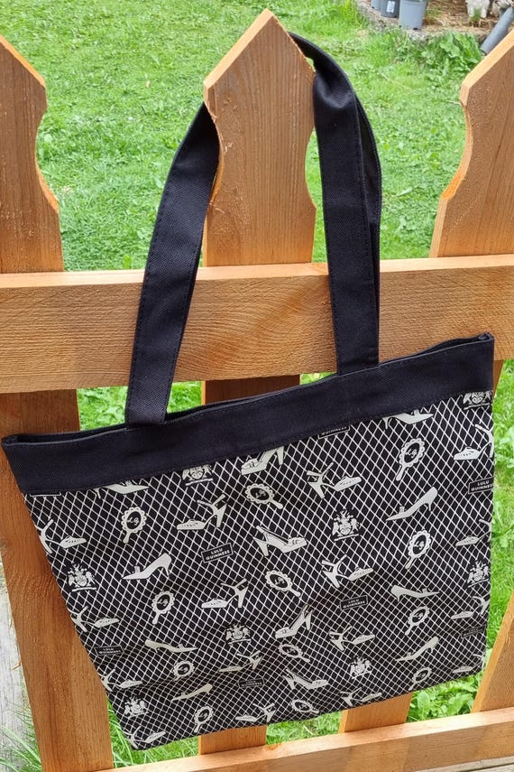 Fab Vintage Shopping Bag by Lulu Guinness to Raise Funds for the Friends of the Royal Marsden Chelsea Overnight or Travel. Retro Fun Etsy