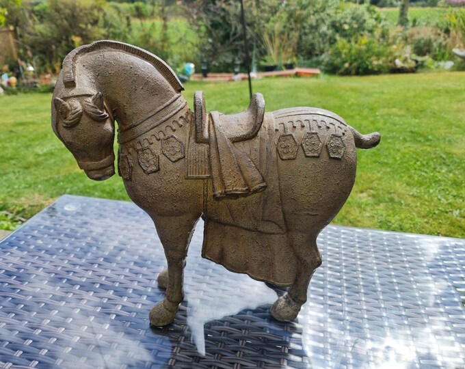 Vintage Large Tang Horse Terracotta Style Chinese Dynasty Army
