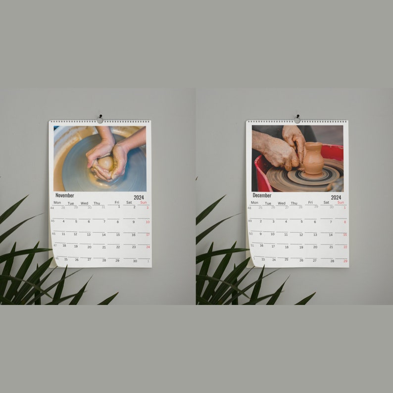 Pottery Wall Calendar 2024 Etsy