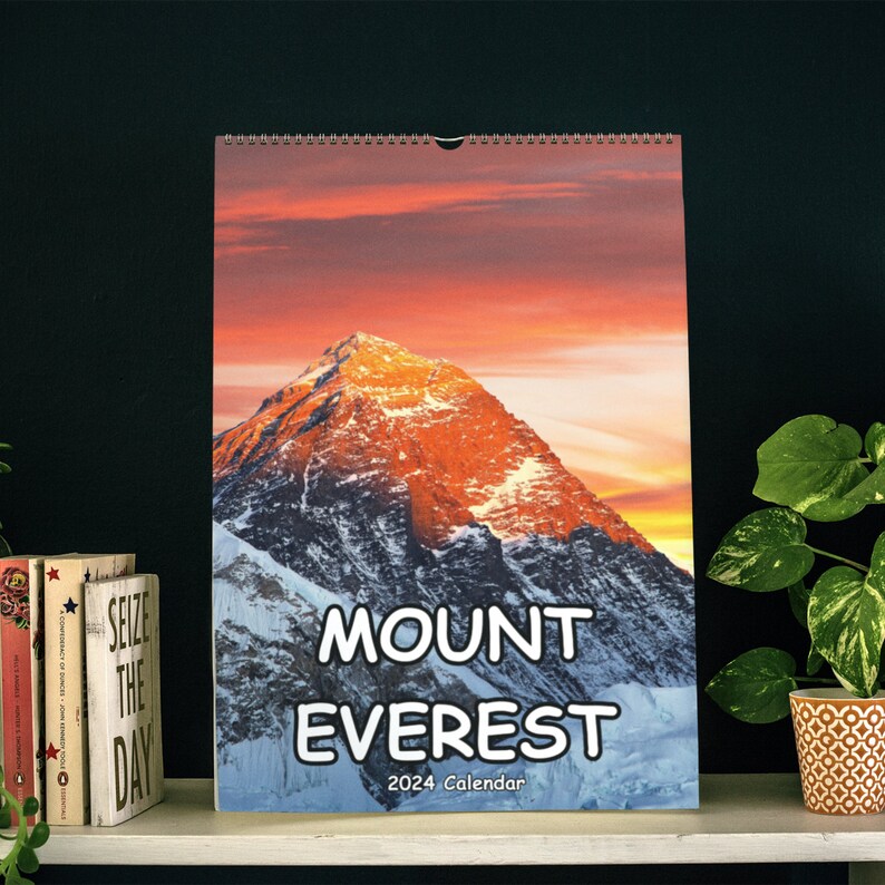 Mount Everest Wall Calendar 2024 Etsy