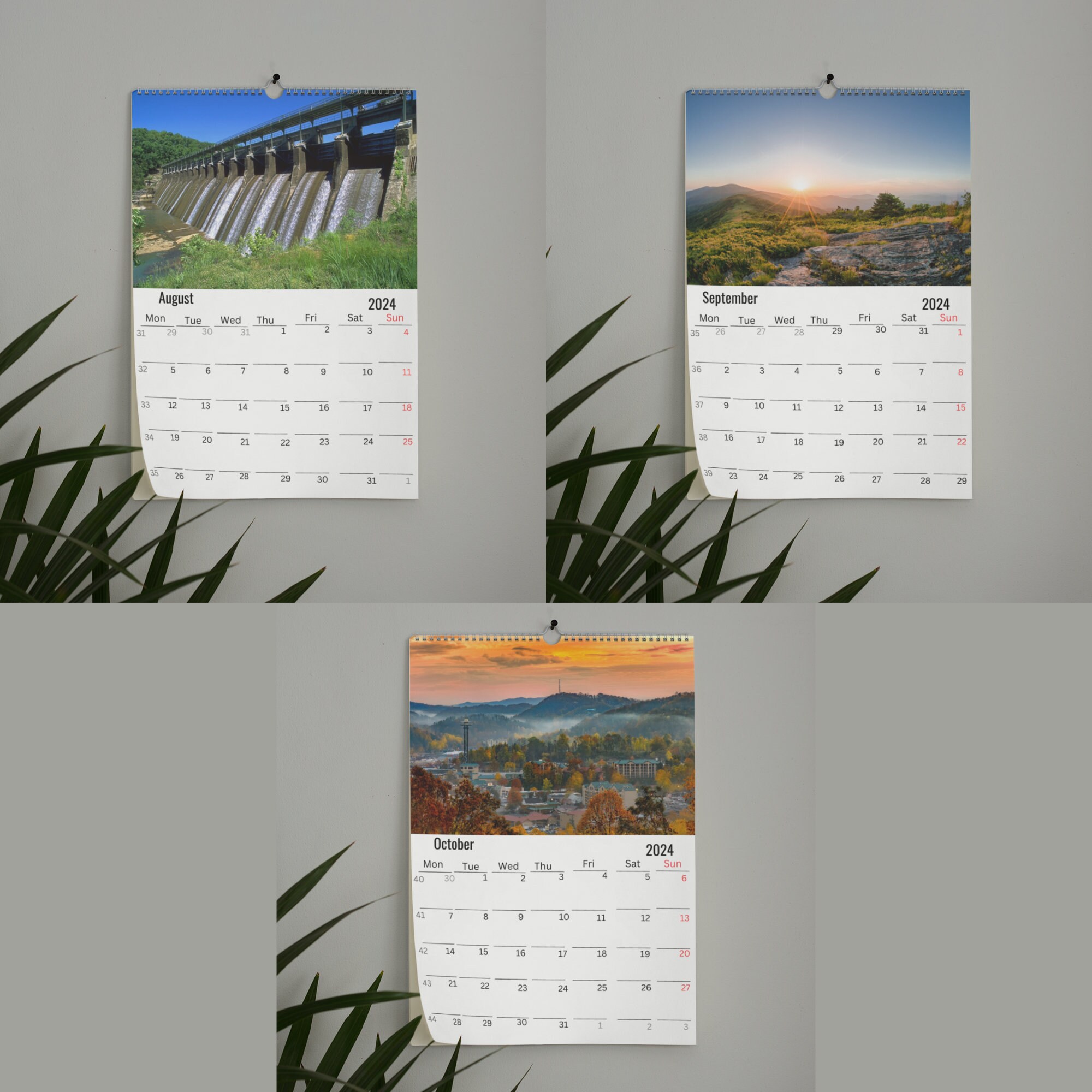 Tennessee Wall Calendar 2024 Etsy