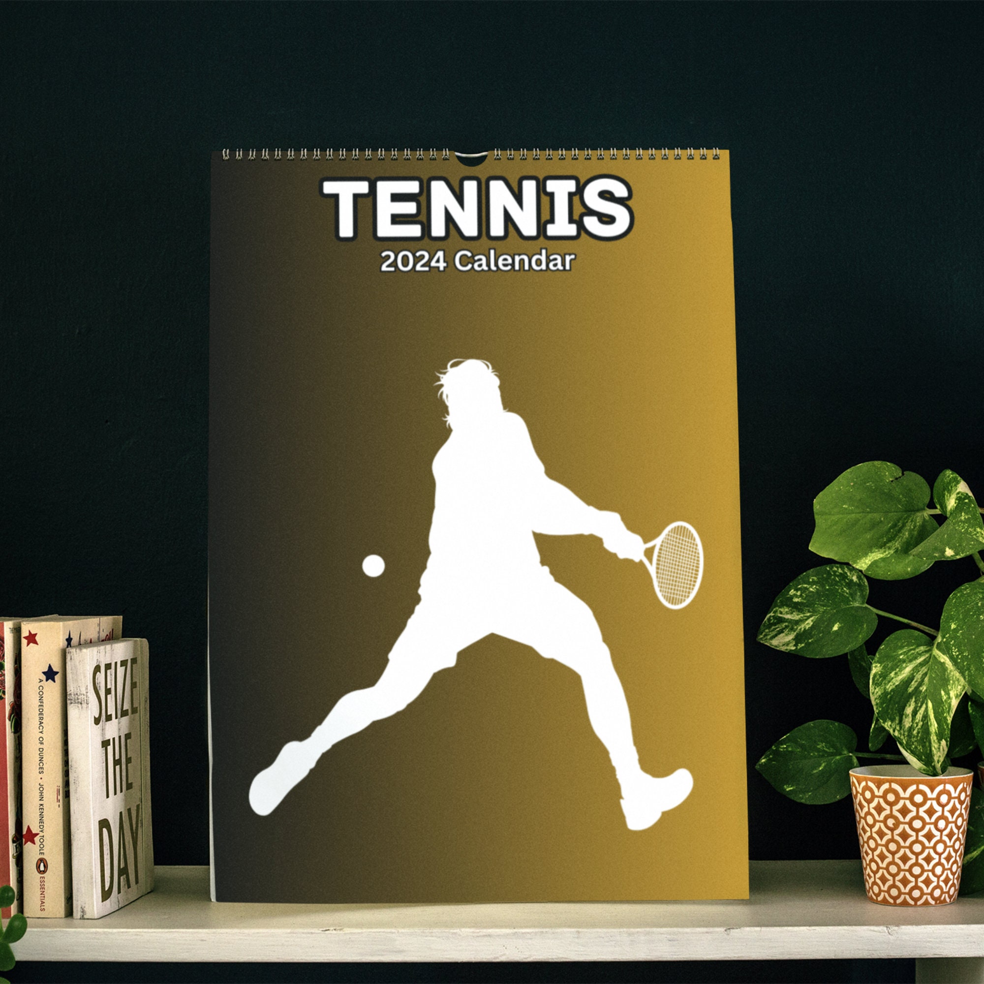Tennis Wall Calendar 2024 Etsy
