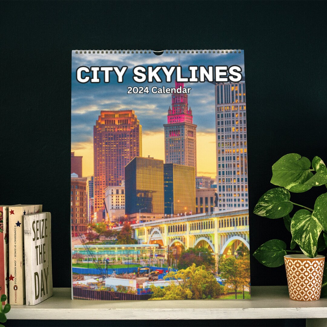 City Skylines Wall Calendar 2025 Etsy