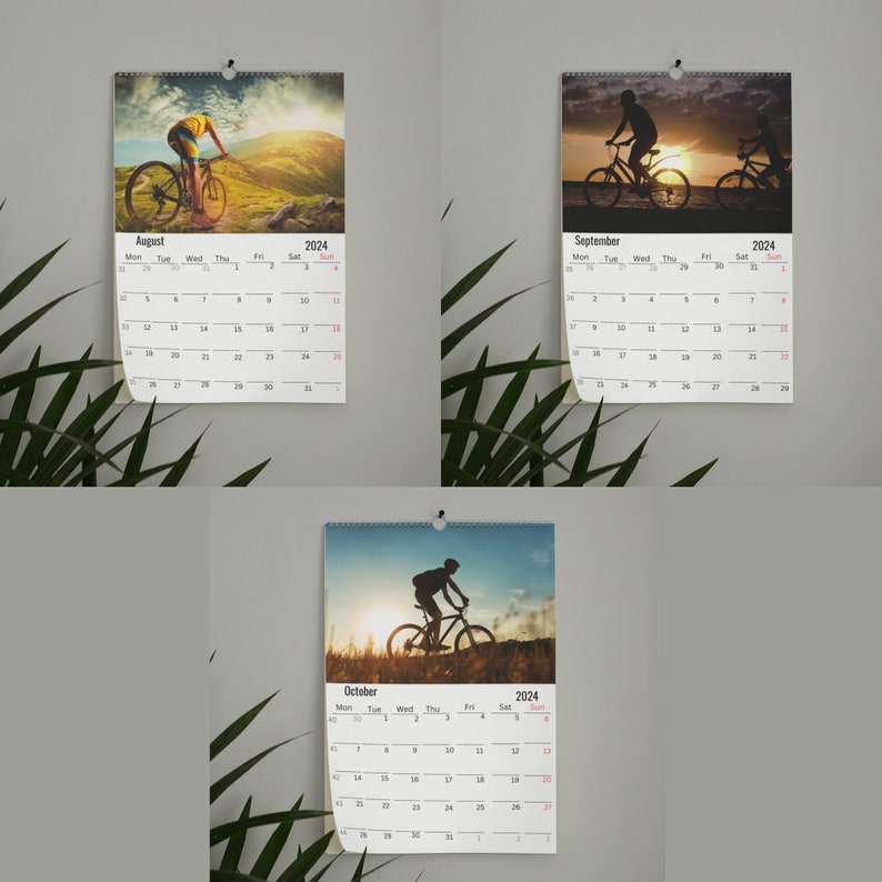 Cycling Wall Calendar 2024 Etsy