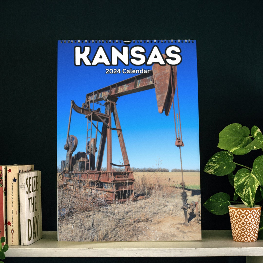 Kansas Wall Calendar 2024 Etsy