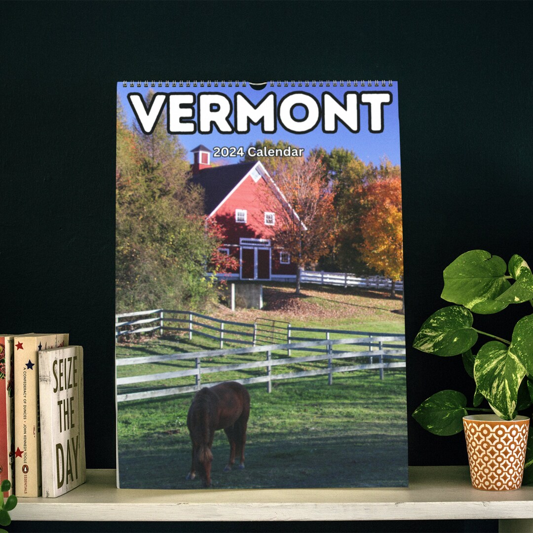 Vermont Wall Calendar 2024 Etsy