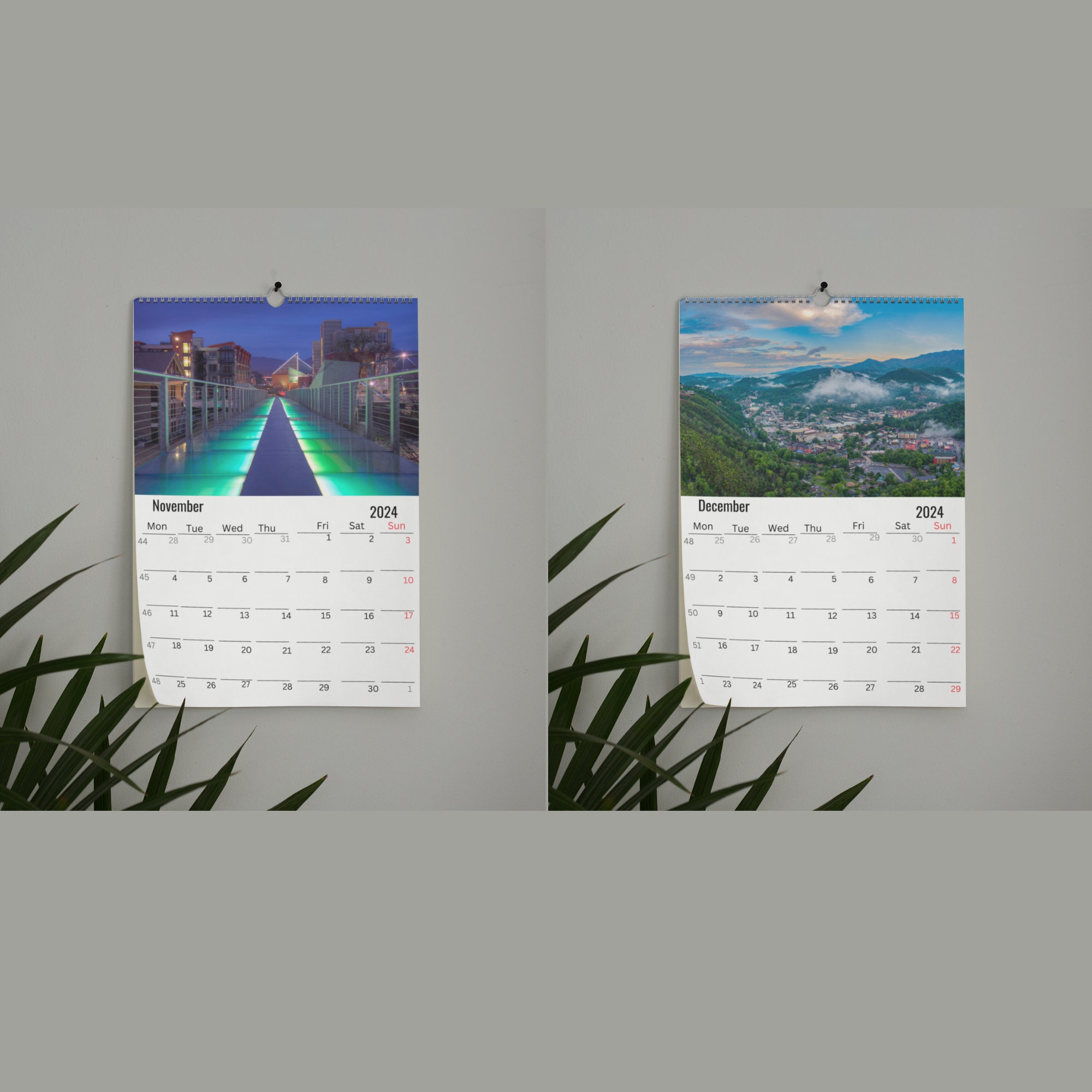 Tennessee Wall Calendar 2024 Etsy