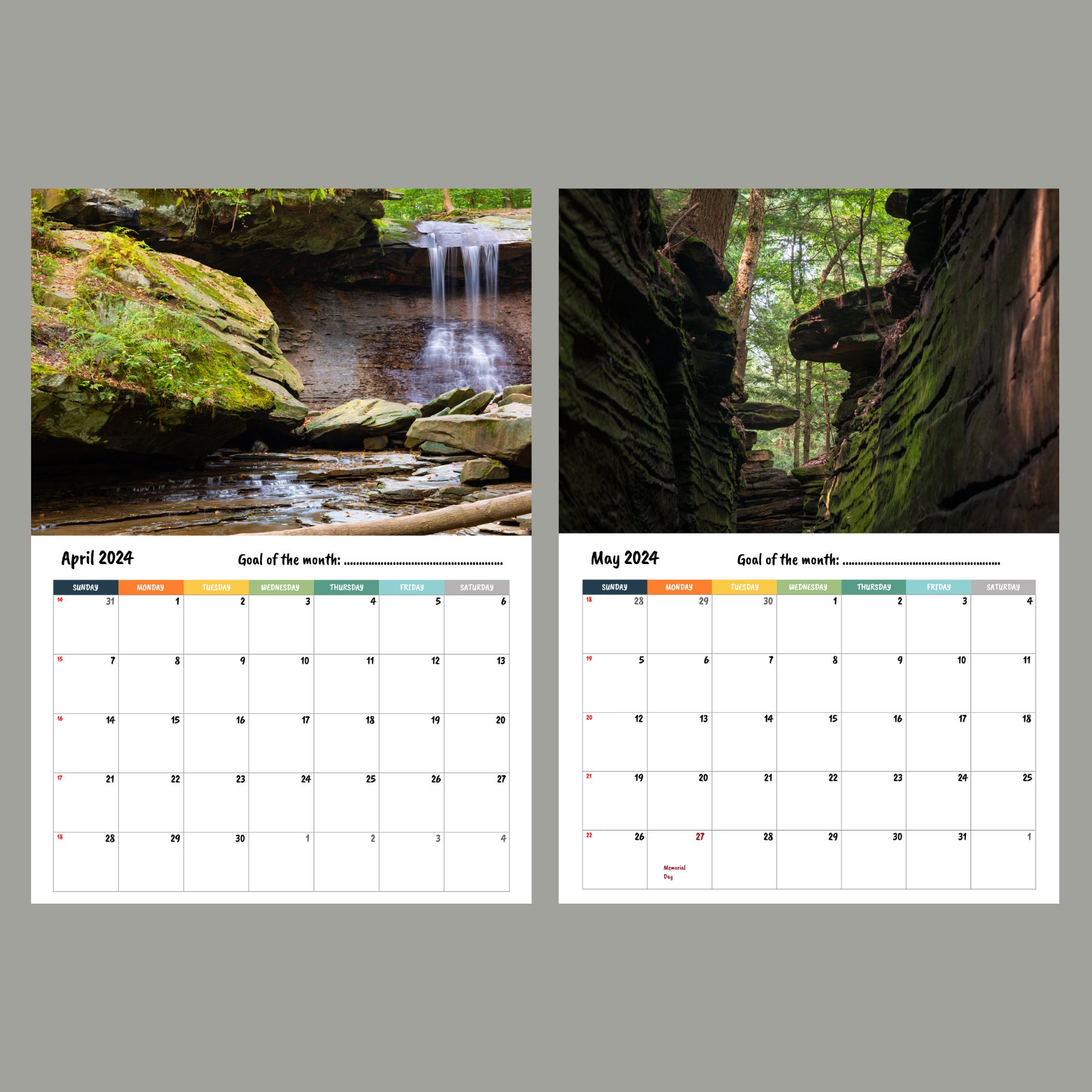 Cuyahoga Valley Wall Calendar 2024 Etsy