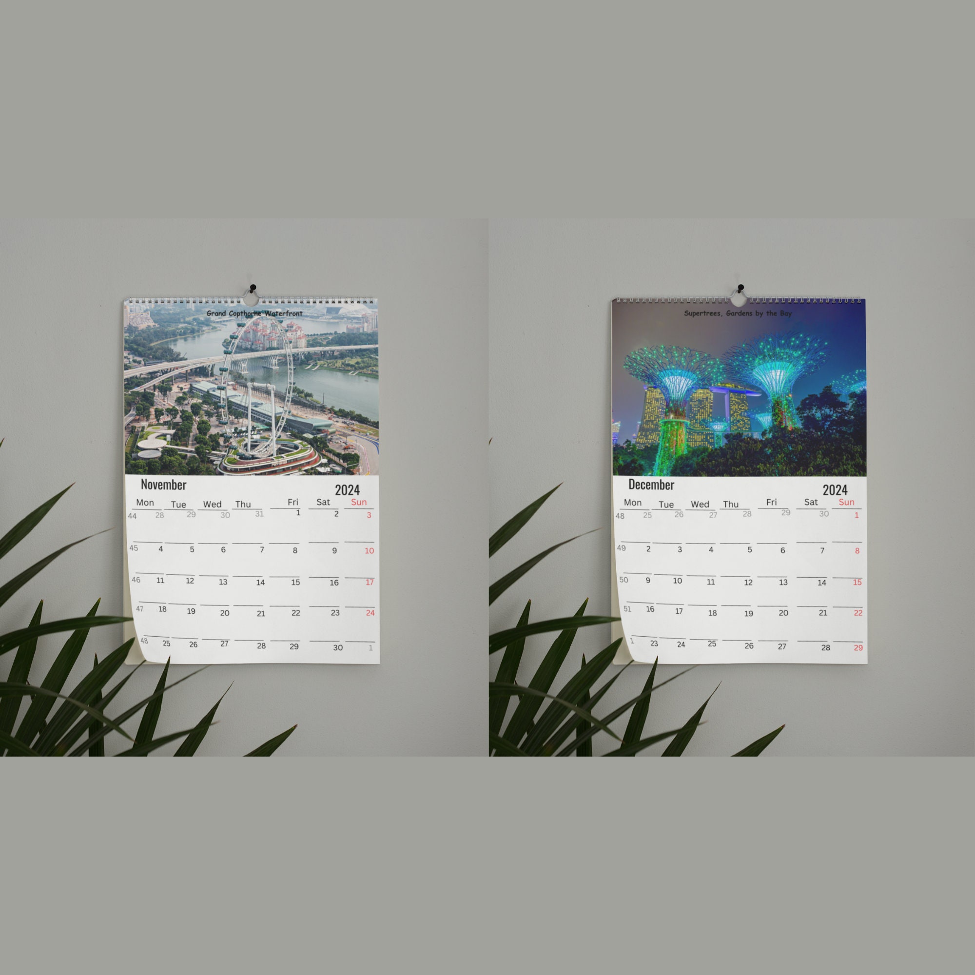 Singapore Wall Calendar 2024 - Etsy