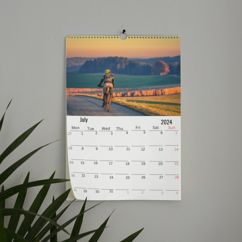 Cycling Wall Calendar 2024 Etsy