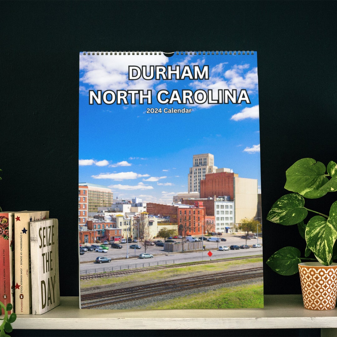 Durham North Carolina Wall Calendar 2024 Etsy