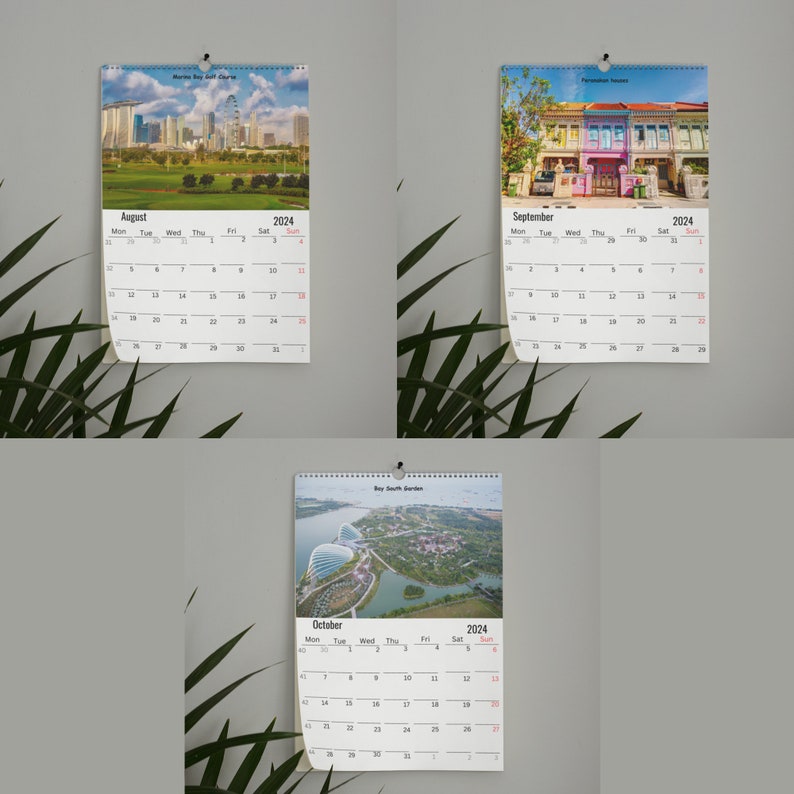 Singapore Wall Calendar 2024 - Etsy