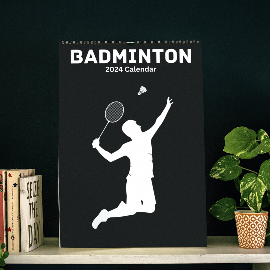 Badminton Wall Calendar 2024 Etsy