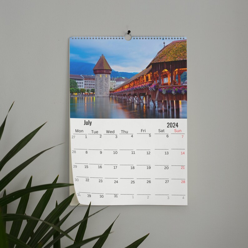 Switzerland Wall Calendar 2025 Etsy