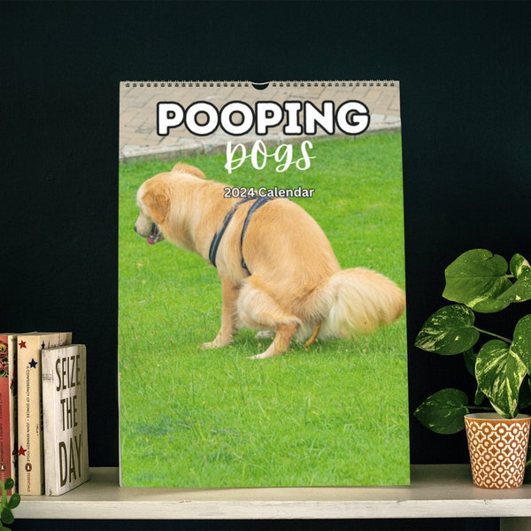 2024 Dogs Pooping in Beautiful Places Calendar Etsy