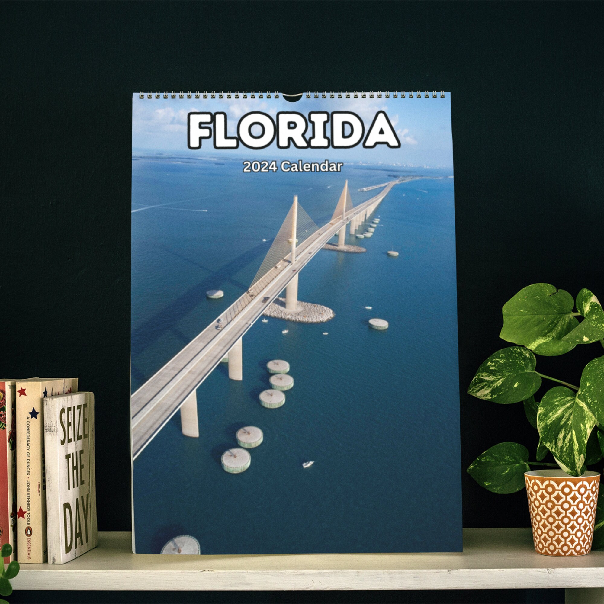 Florida Wall Calendar 2024 Etsy