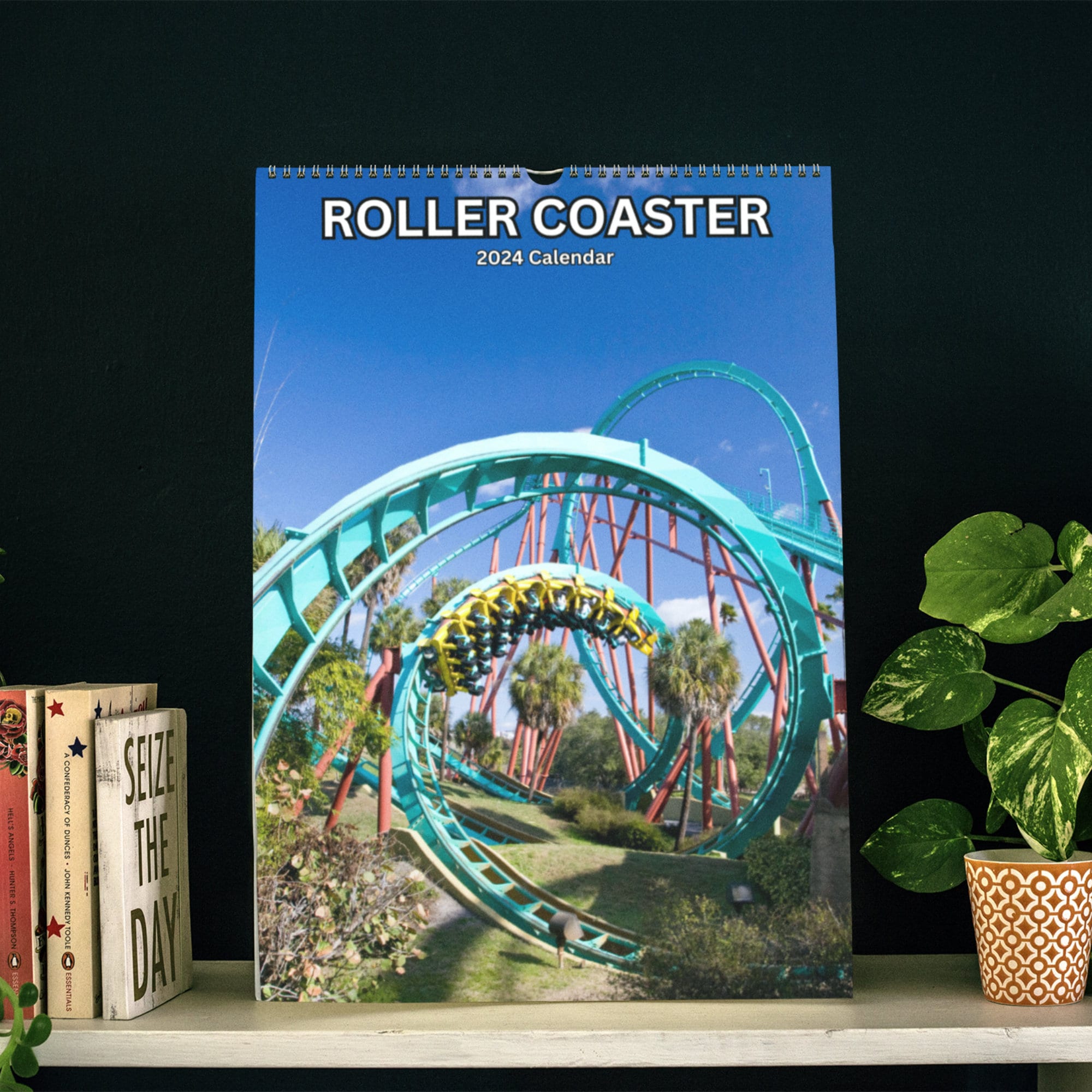 Roller Coaster Wall Calendar 2024 - Etsy