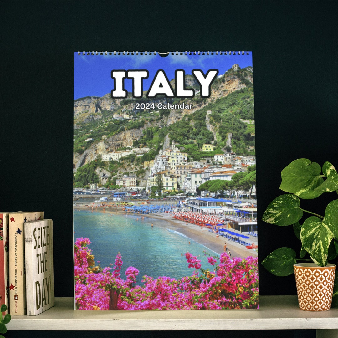 Italy Wall Calendar 2024 Etsy