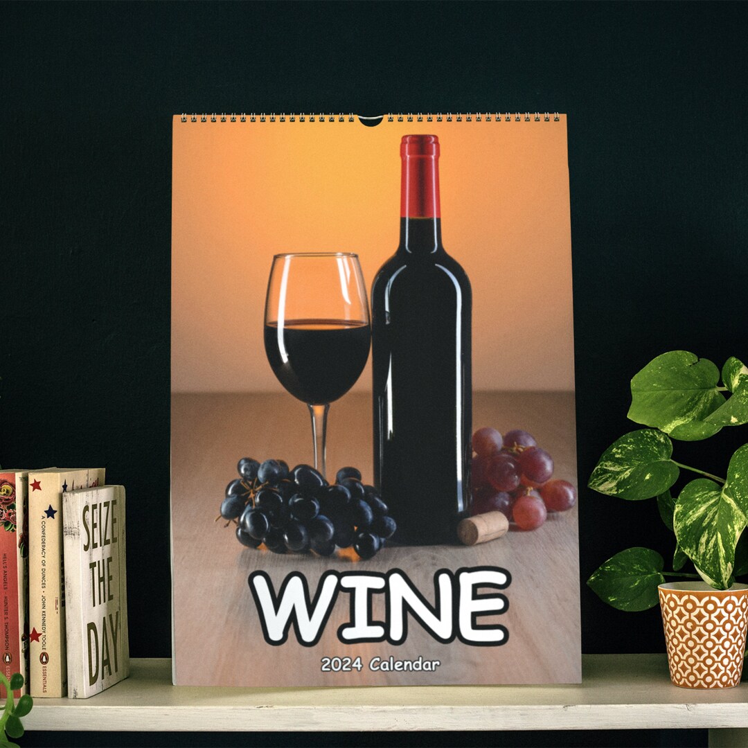 Wine Wall Calendar 2025 Etsy