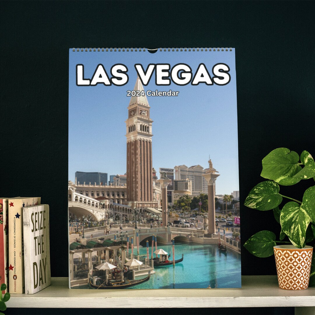 Las Vegas Wall Calendar 2024 Etsy