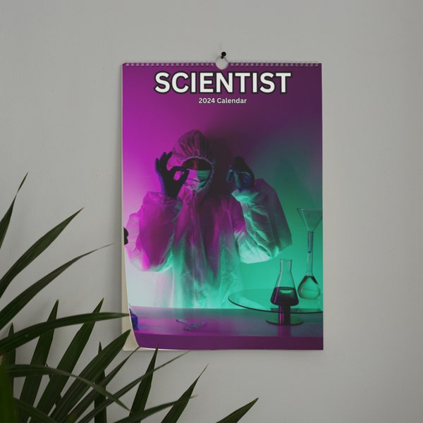 2024 Science Wall Calendar Etsy