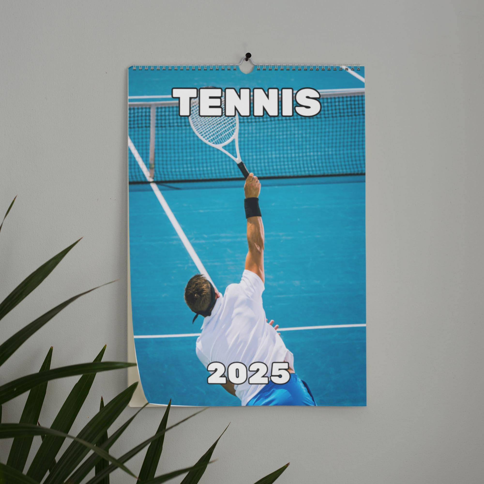 Tennis Wall Calendar 2025 Etsy