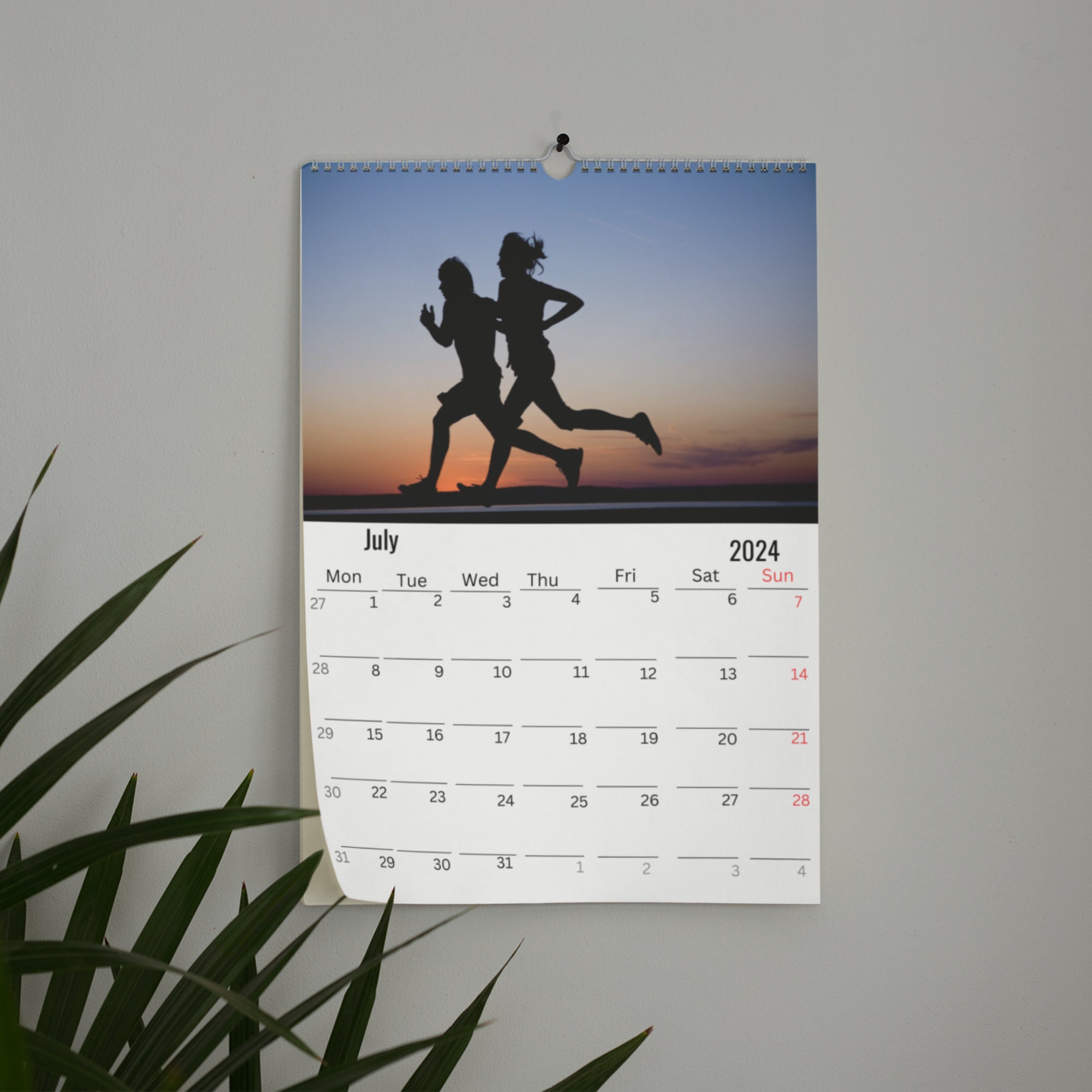 Running Wall Calendar 2025 Etsy