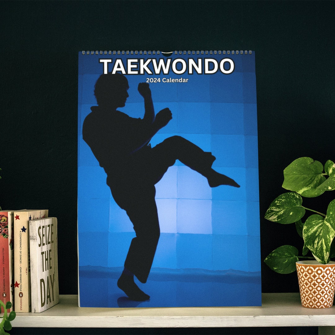 Taekwondo Wall Calendar 2024 Etsy