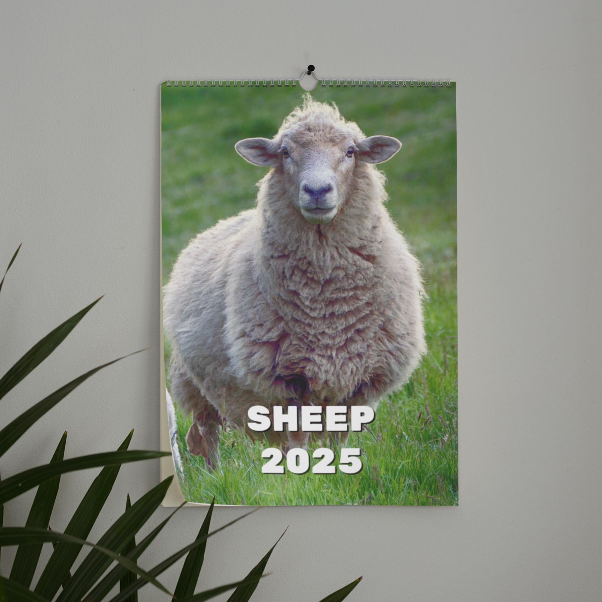 Sheep Wall Calendars 2025 Etsy