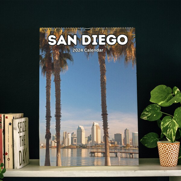 2024 San Diego Wall Calendar Etsy