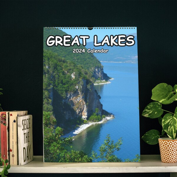 2024 Great Lakes Wall Calendar Etsy