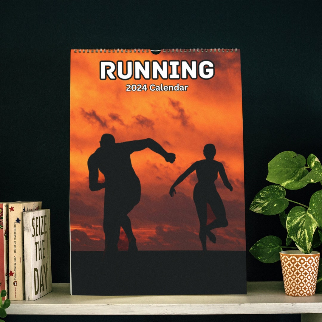 Running Wall Calendar 2024 Etsy