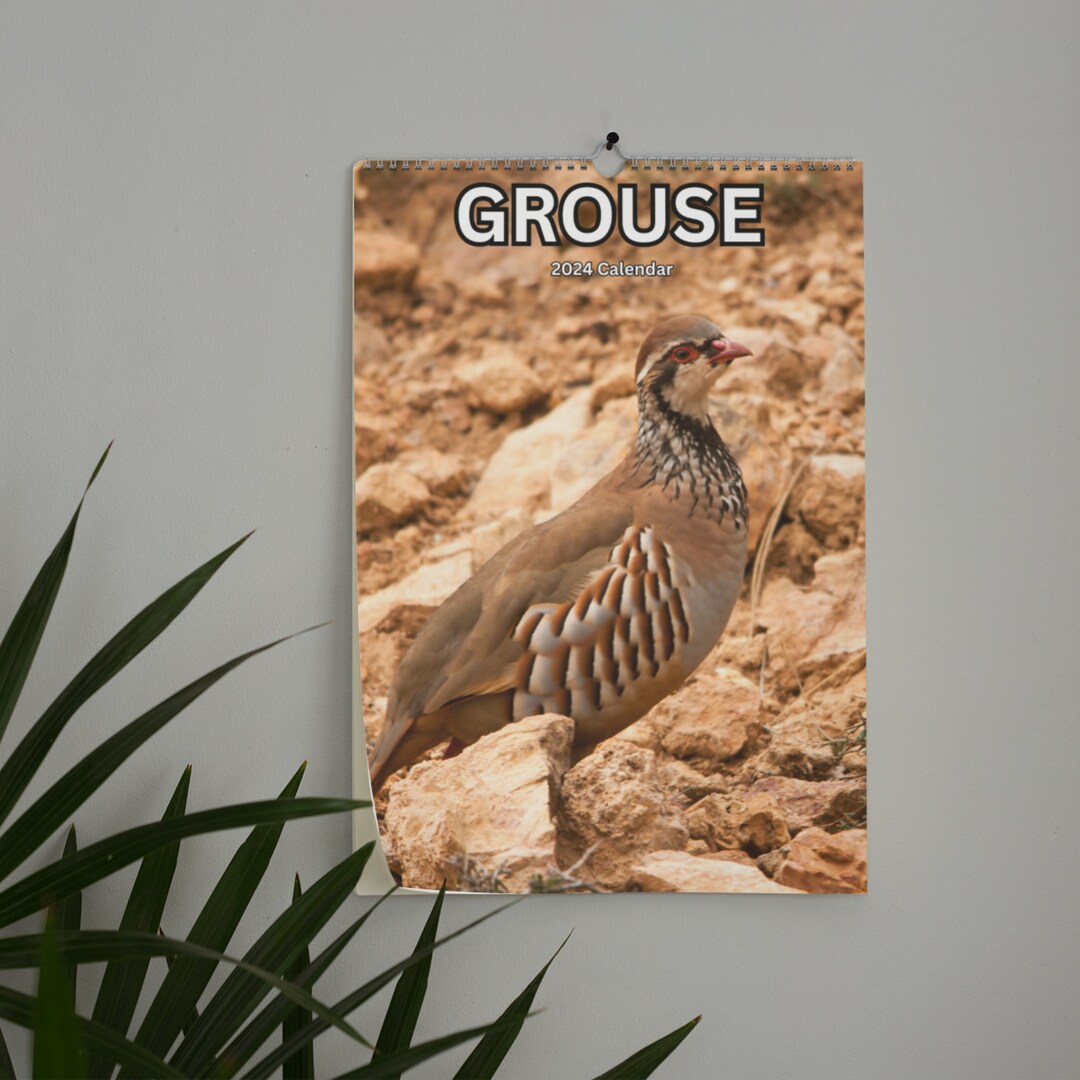 Grouse Wall Calendar 2024 Etsy