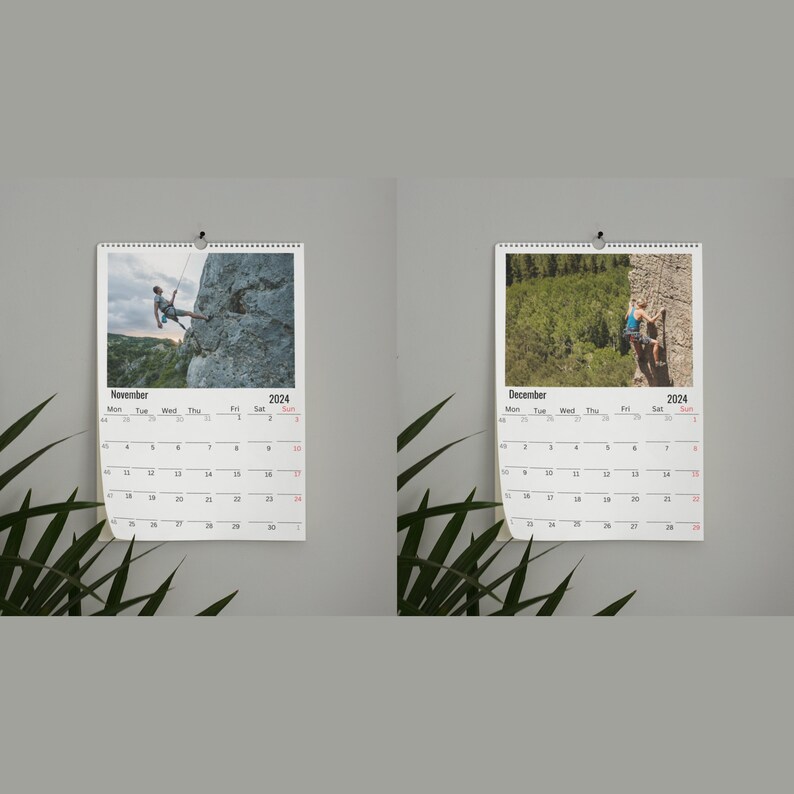 Rock Climbing Wall Calendar 2024 Etsy