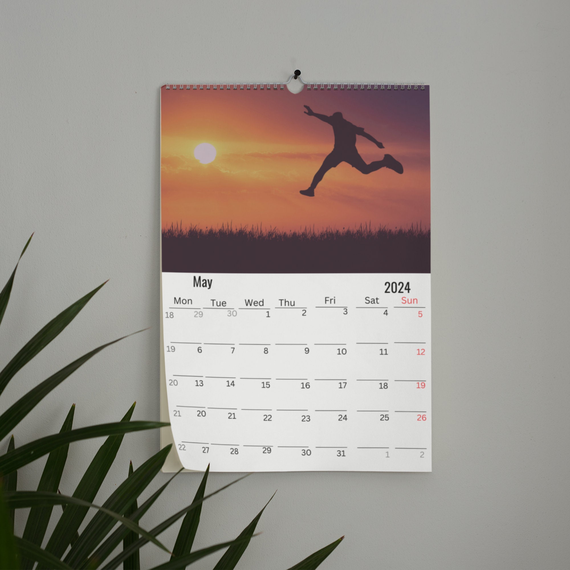 Gymnastics Wall Calendar 2025 Etsy
