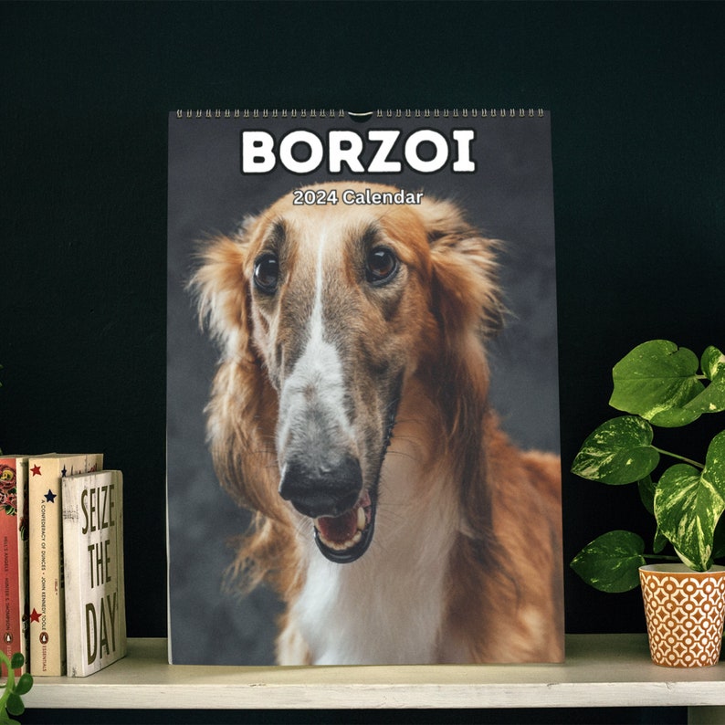 Borzoi Wall Calendar 2024 - Etsy Borzoi Wall Calendar 2024 - Etsy