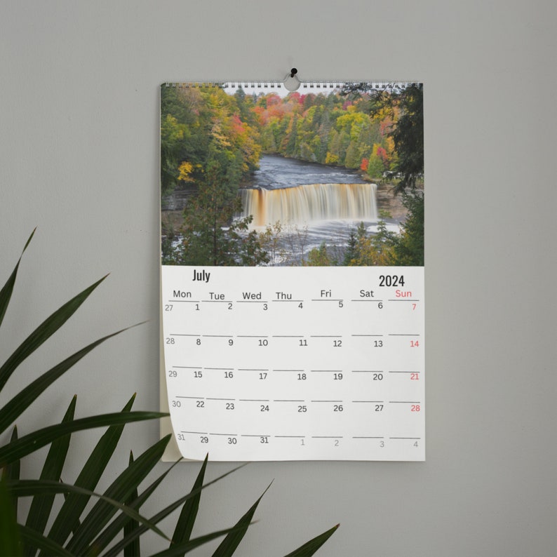 Michigan Wall Calendar 2024 Etsy