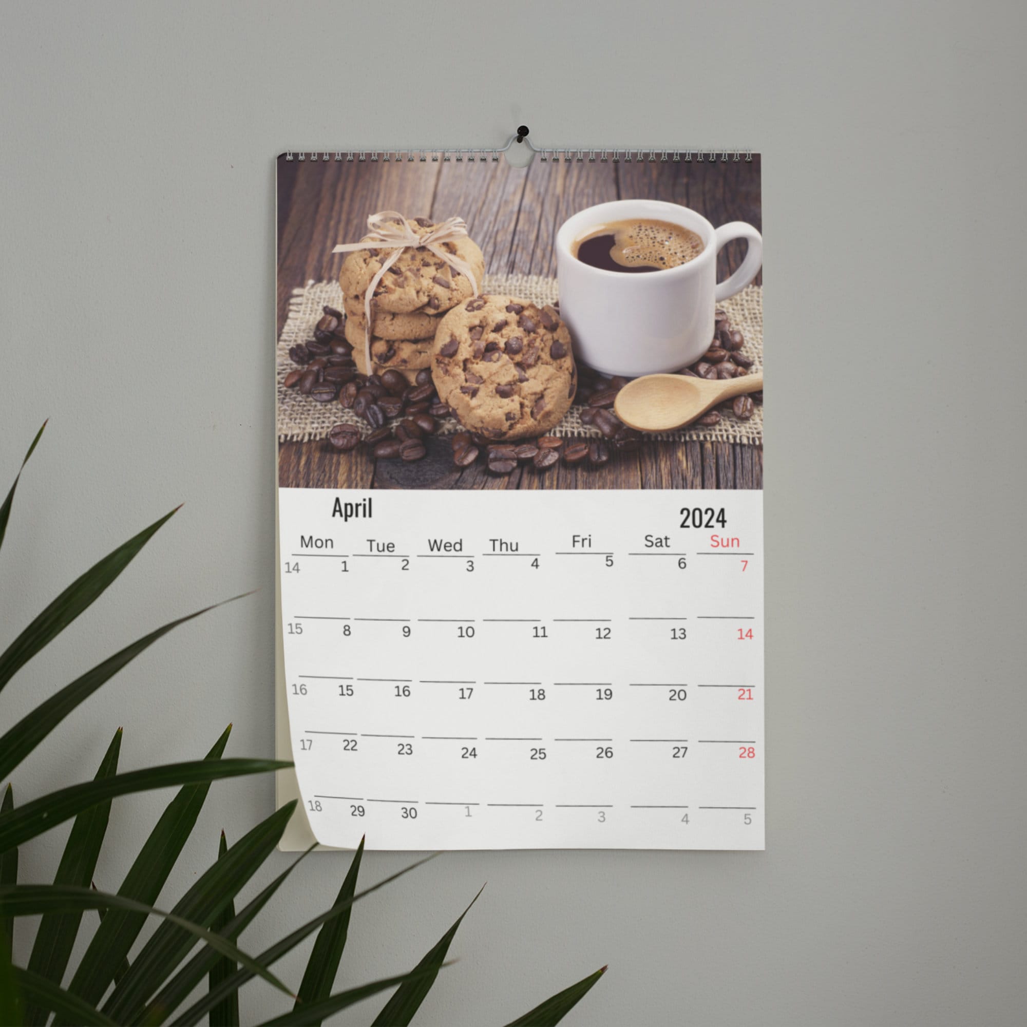 Coffee Wall Calendar 2024 Etsy