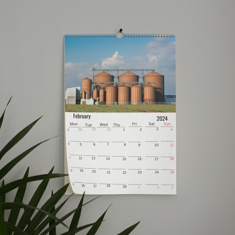 Silos Wall Calendar 2024 Etsy
