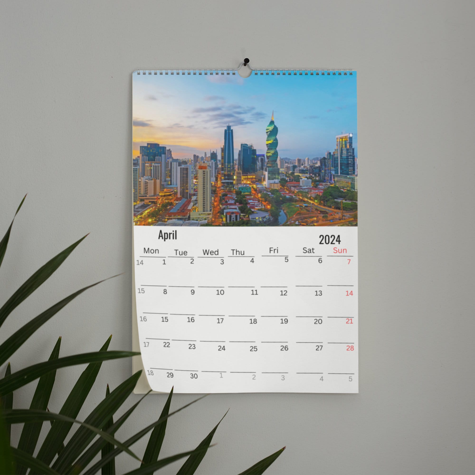 City Skylines Wall Calendar 2025 Etsy