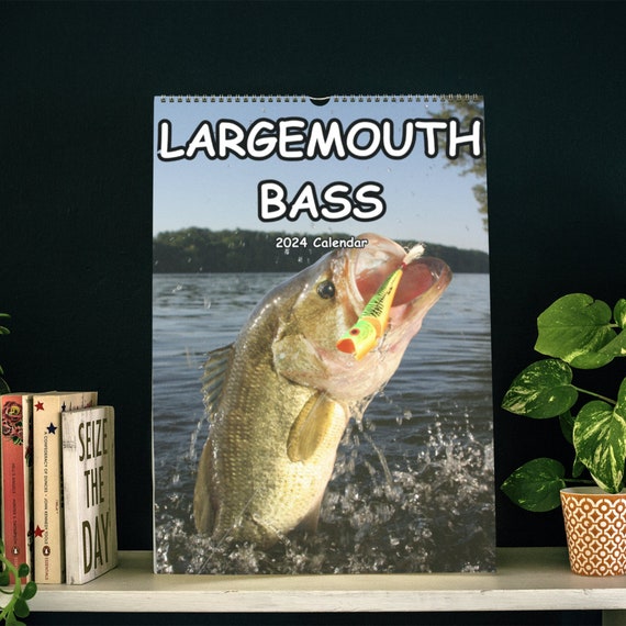 Largemouth Bass Wall Calendar 2024 