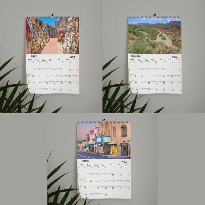 New Mexico Wall Calendar 2024 Etsy