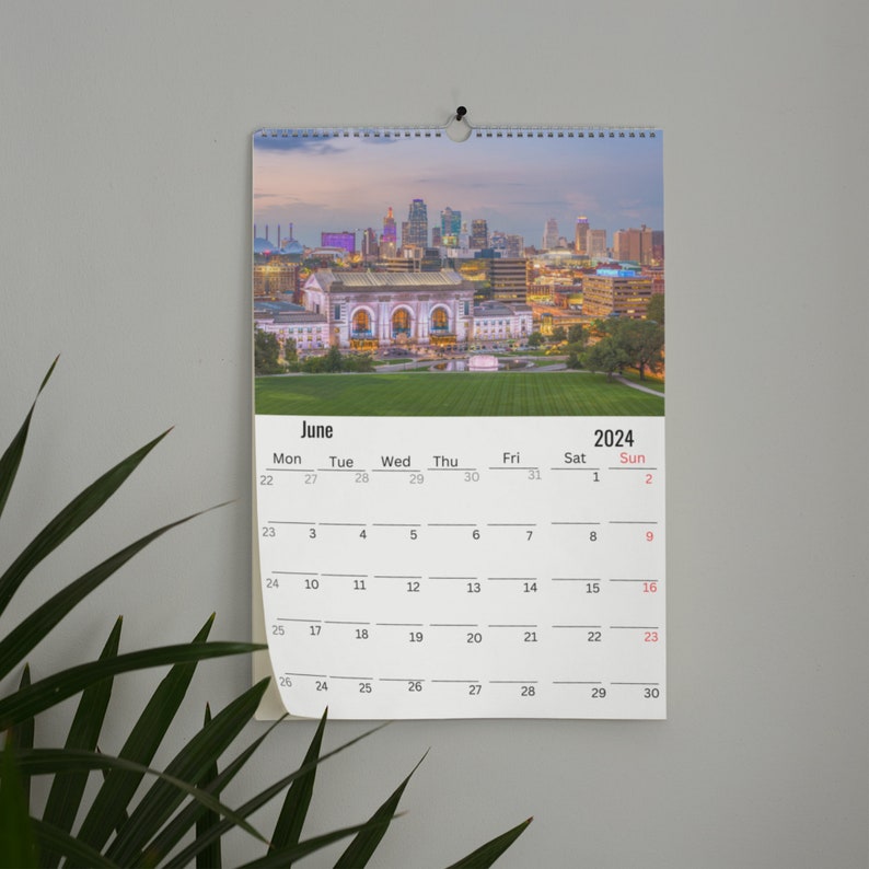 Kansas Wall Calendar 2024 Etsy