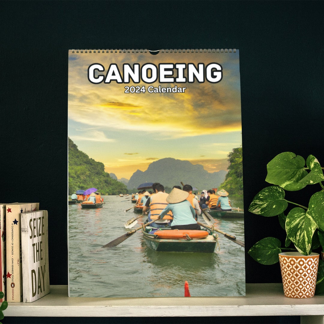 Canoeing Wall Calendar 2024 Etsy