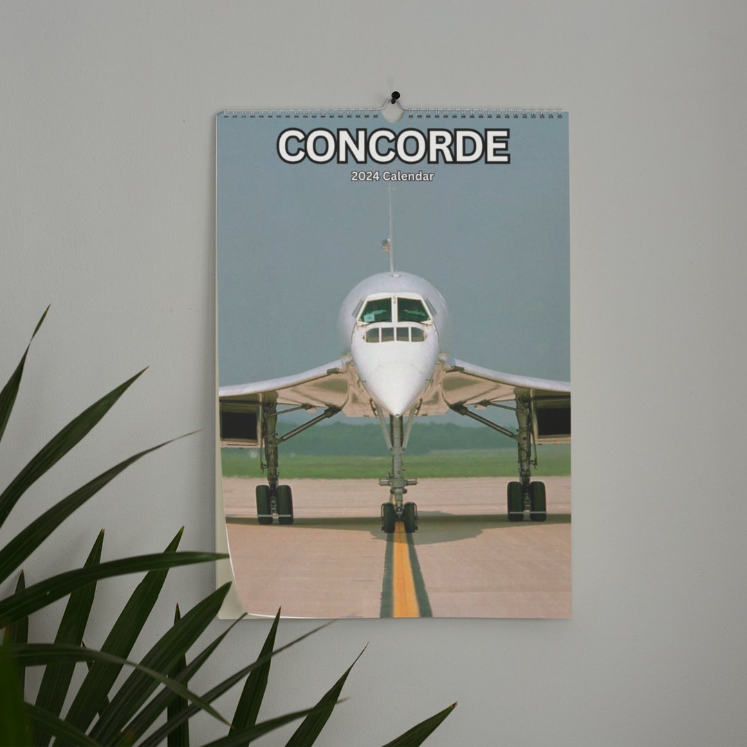 Concorde Wall Calendar 2024 Etsy