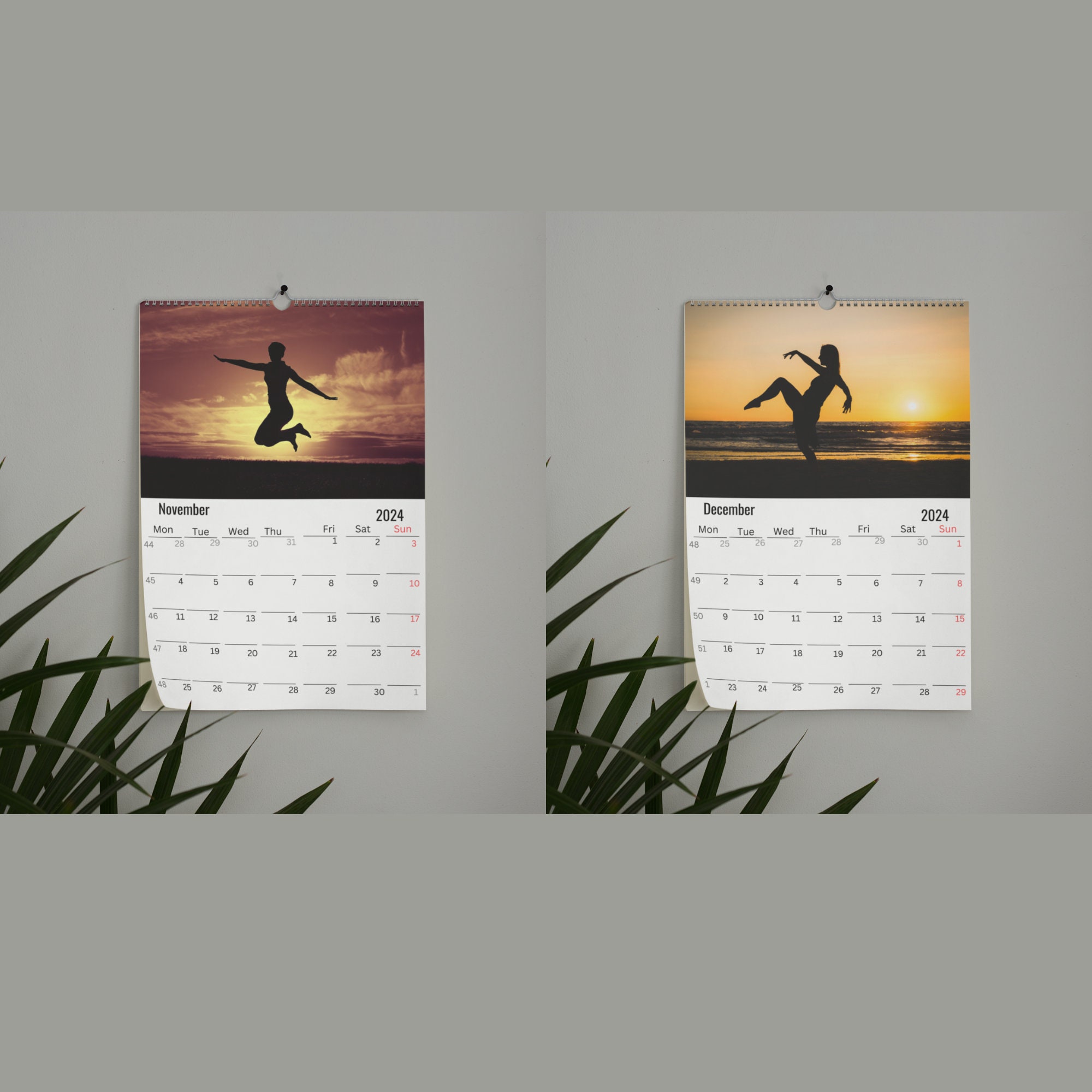 Gymnastics Wall Calendar 2025 Etsy