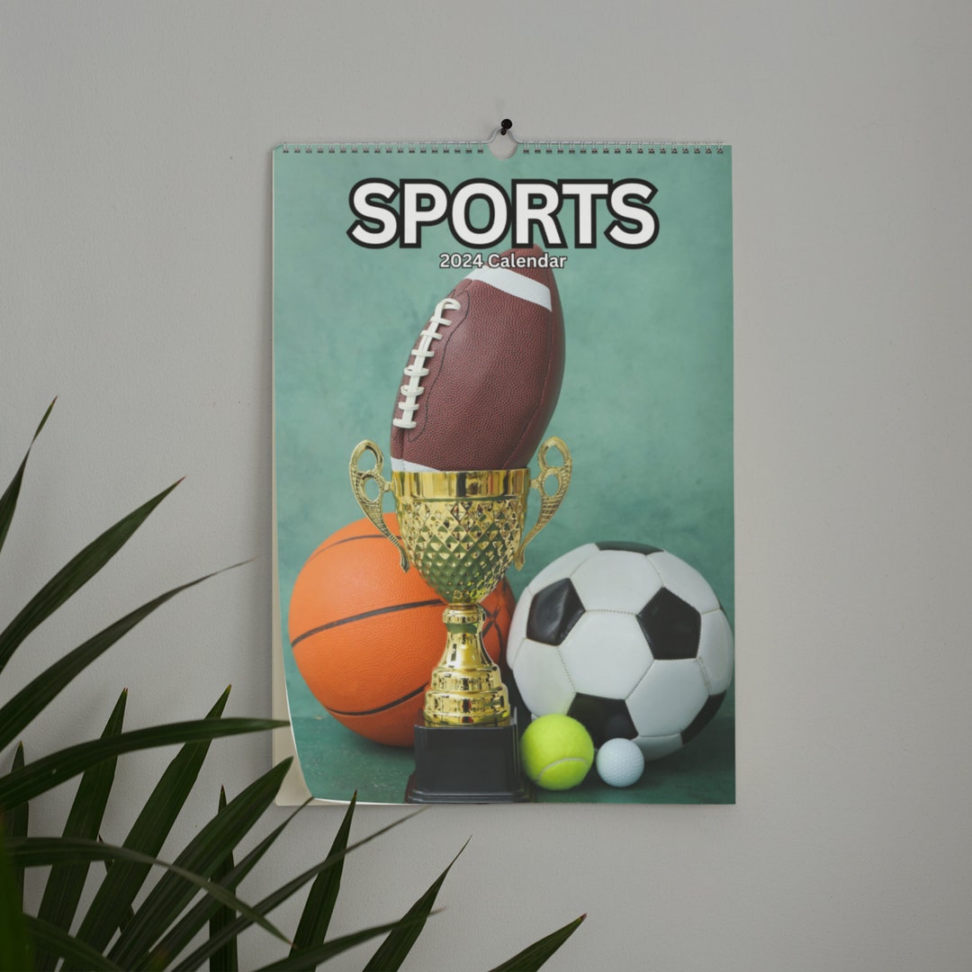 Sports Wall Calendar 2024 Etsy