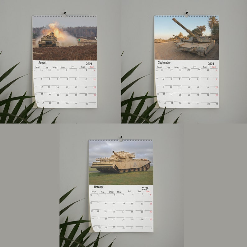 Tank Wall Calendar 2025 Etsy