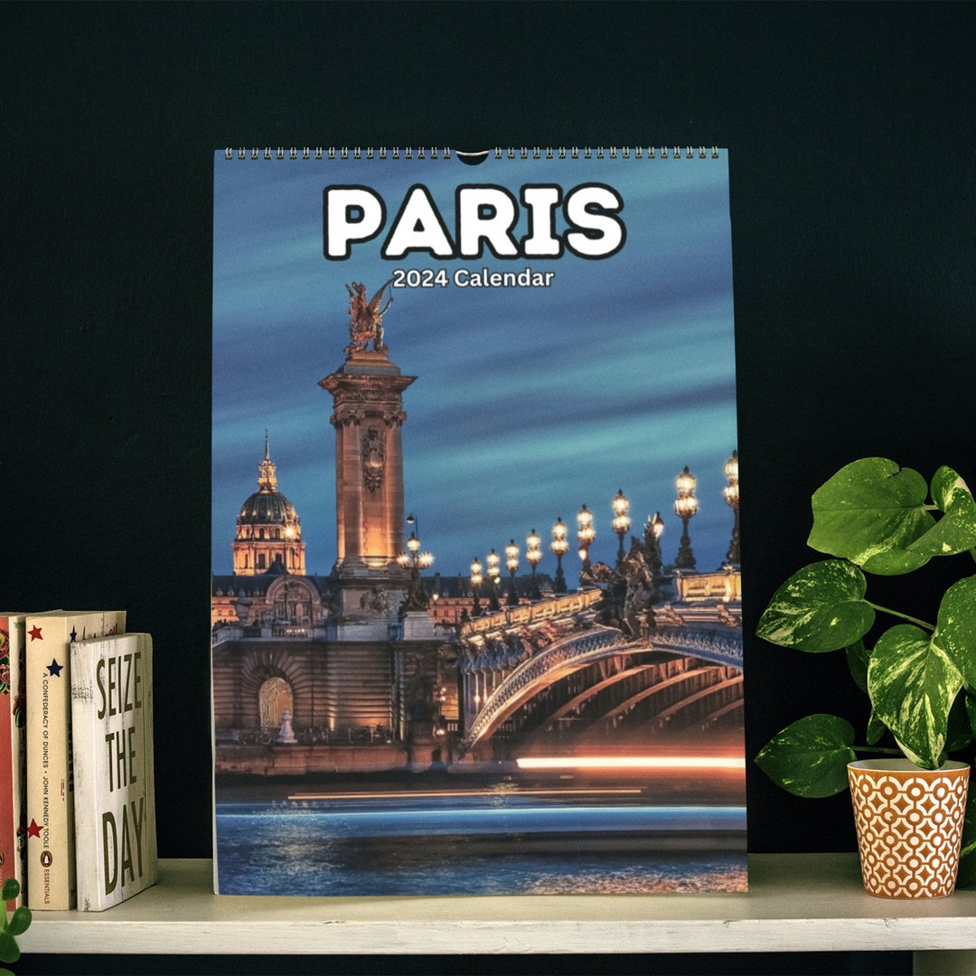 Paris Wall Calendar 2024 Etsy